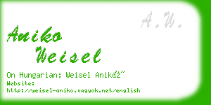 aniko weisel business card